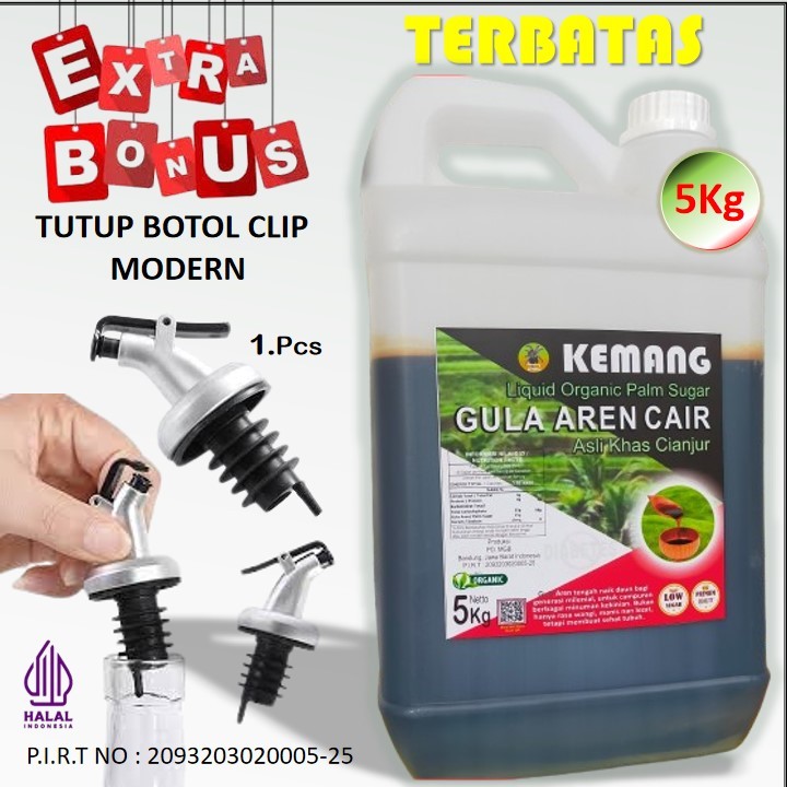 

Gula Aren Cair Asli 5kg Kental dan Wangi Palm Sugar Khas Cianjur Cafe Recommended