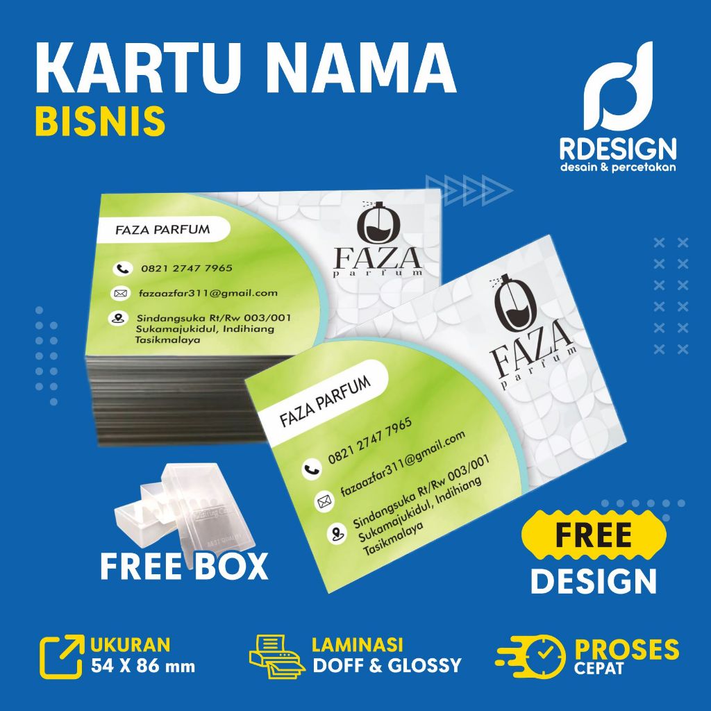 

KARTU NAMA / KARTU IDENTITAS / KARTU BISNIS / FREE BOX