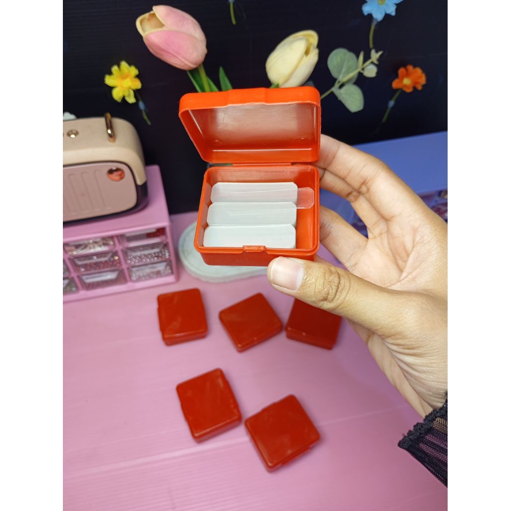 

[Aesthetic by FSs.id] double tape box bening 2 sisi 60 pcs