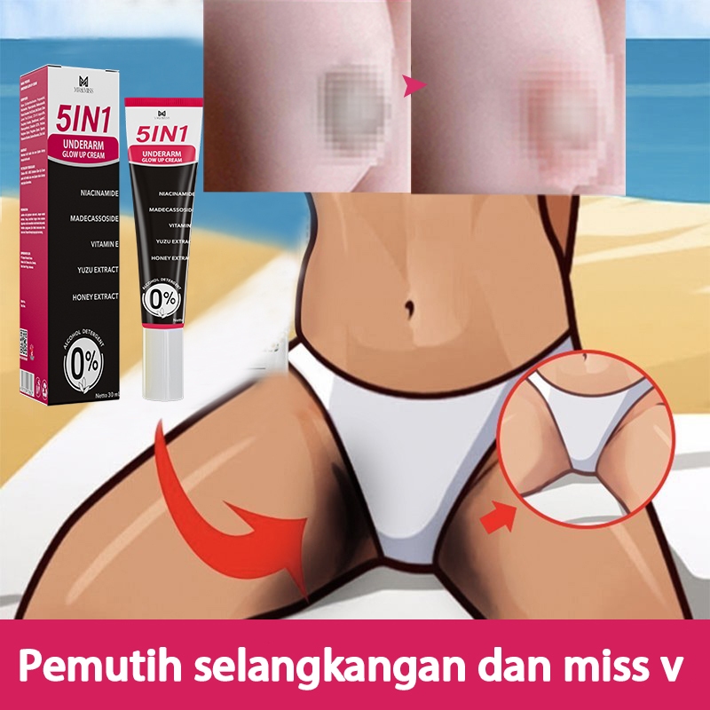 【BPOM】Mencerahkan selangkangan dan miss v memutihkan ketiak dan selangkangan cream selangkangan hita