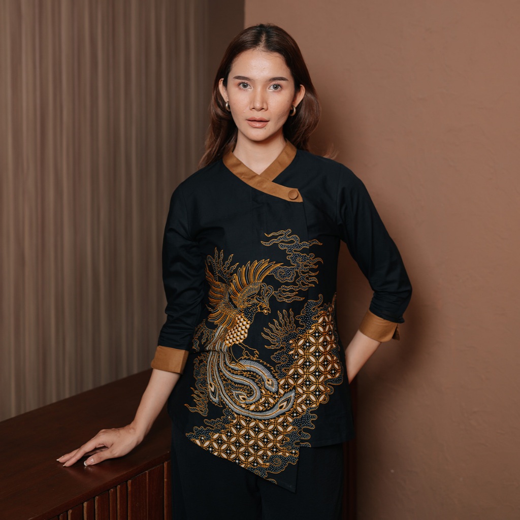 Hadinata Batik Wanita Superfine Blouse Desvita Dewandaru