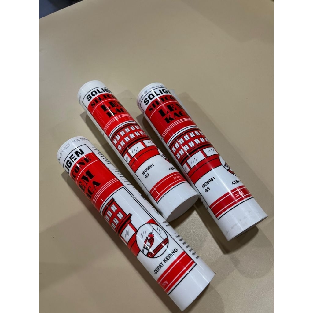 SOLIGEN - LEM KACA - LEM SEALANT - Botol 336 gram - Aquarium Akuarium Clear Hitam Putih - LEM SILIKO