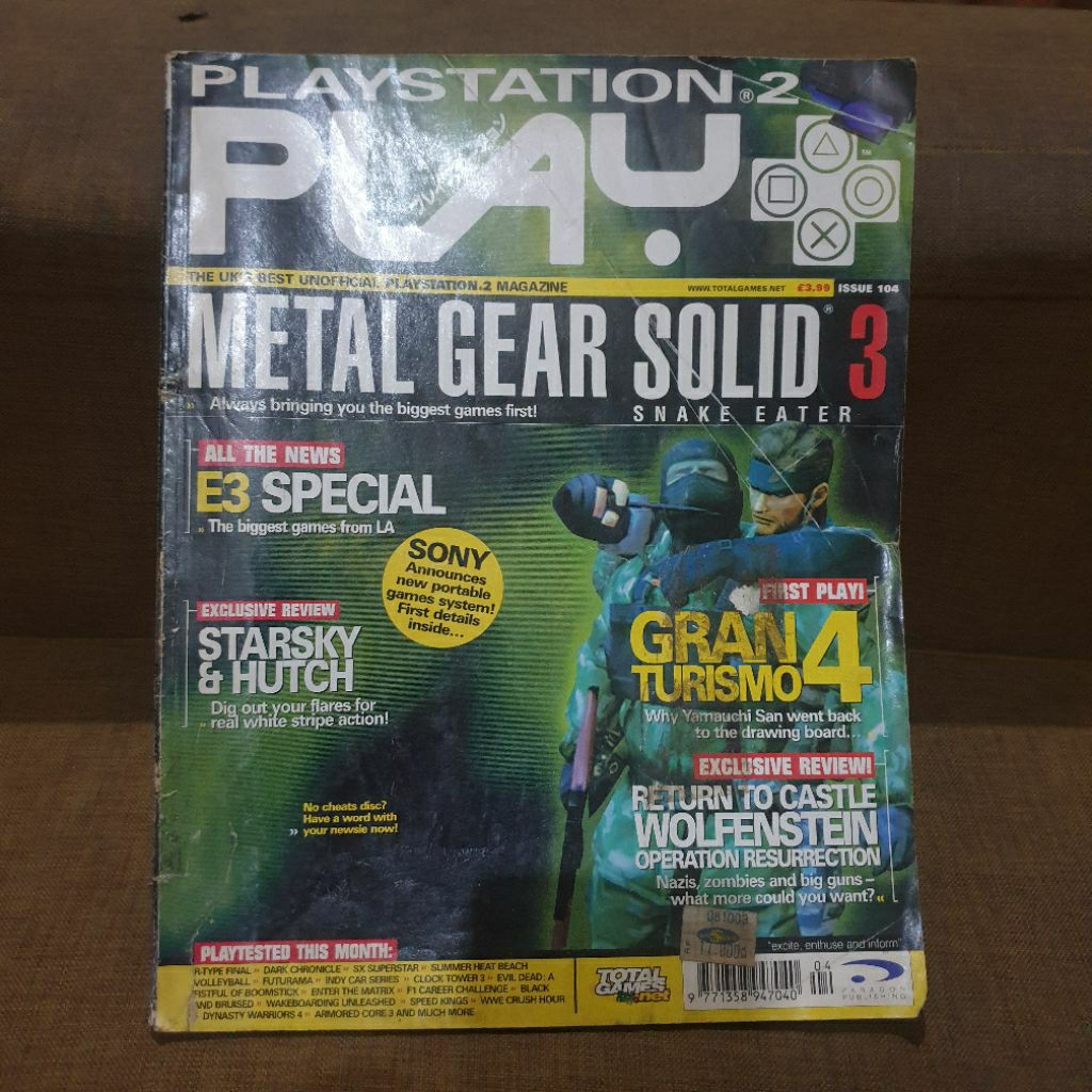 Majalah Game Vintage Import Playstation 2 Metal Gear Solid 3