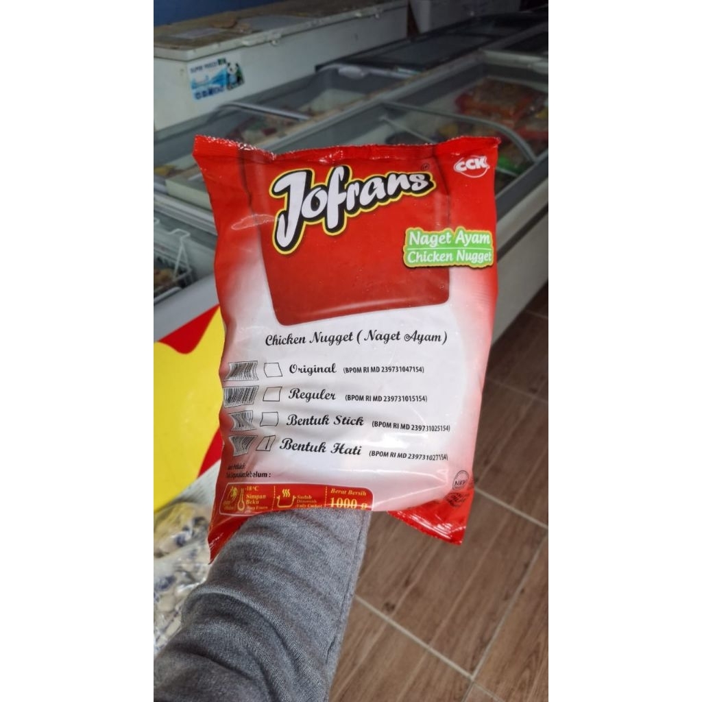 

Jofrans Naget Love 1kg Frozen food cik ntik Jambi cemilan jajanan seblak korea jepang