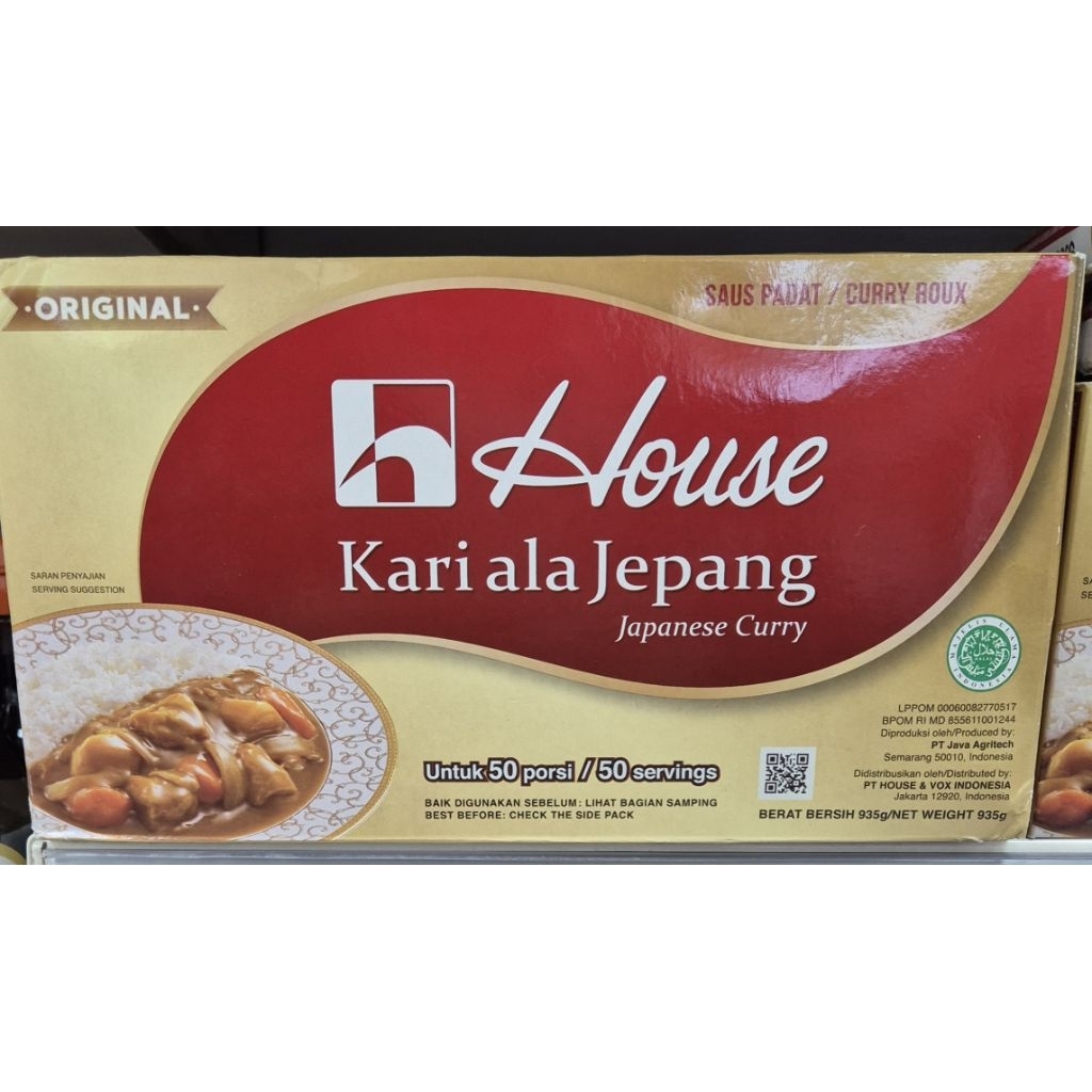 

Bumbu Kari Ala Jepang Original HOUSE Japanese Curry Original 935g - HK.