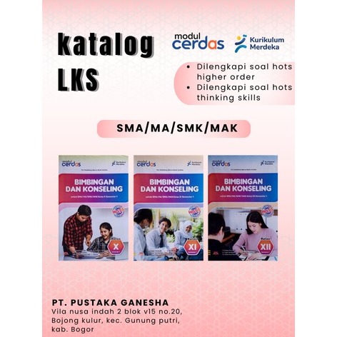 LKS BK - Bimbingan Konseling SMA MA Semester 1 Ganjil Kelas 10 11 12