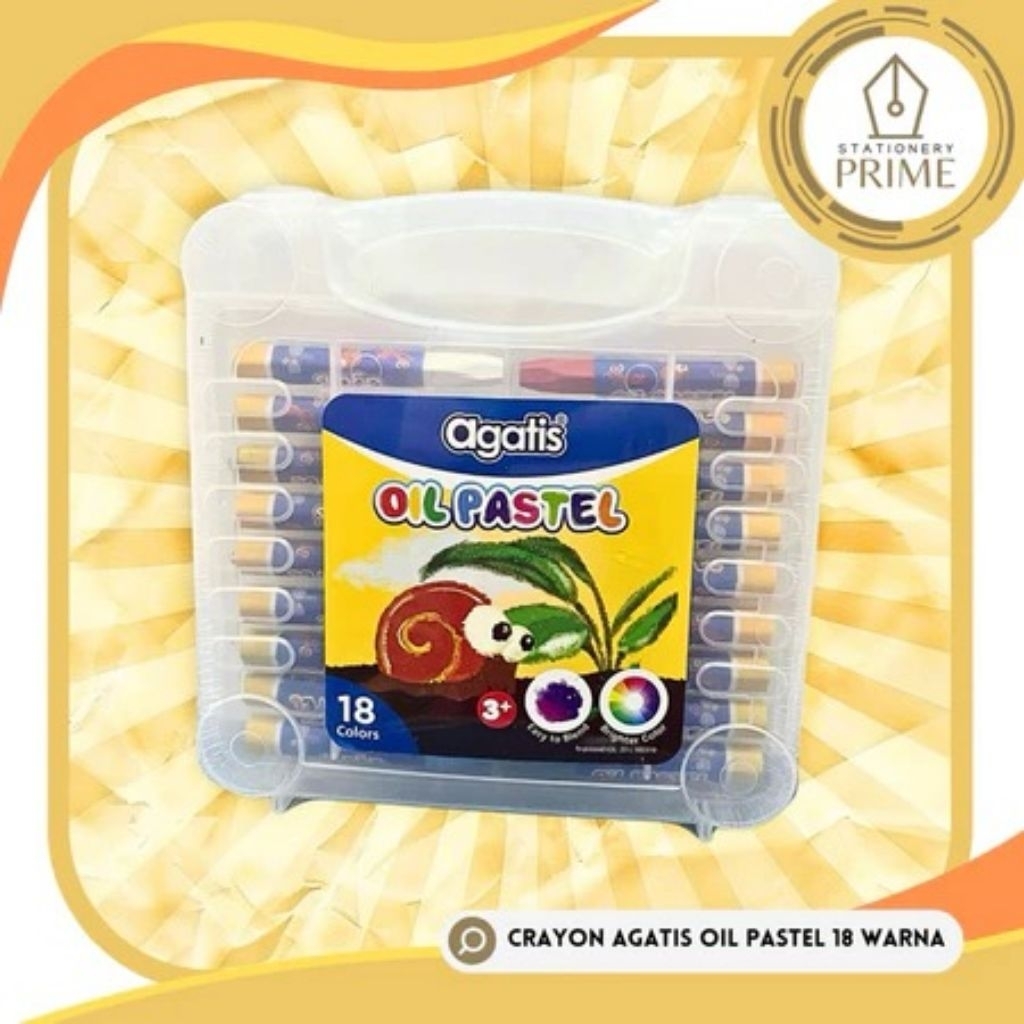 

Crayon Agatis Oil Pastel 18 Warna