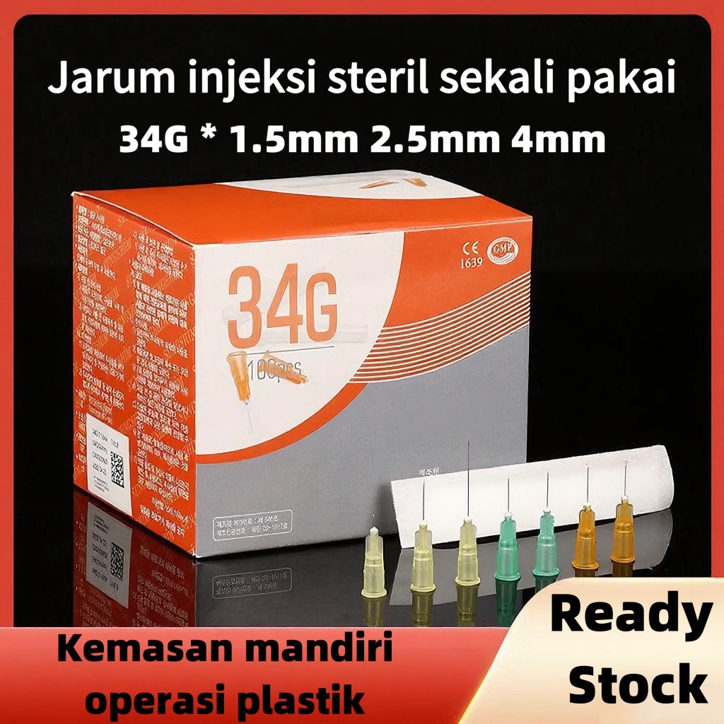 Sungshim Ecer Jarum Meso 34G X4MM 34GX1.5MM 34GX2.5MM Needle Skin Booster Botox