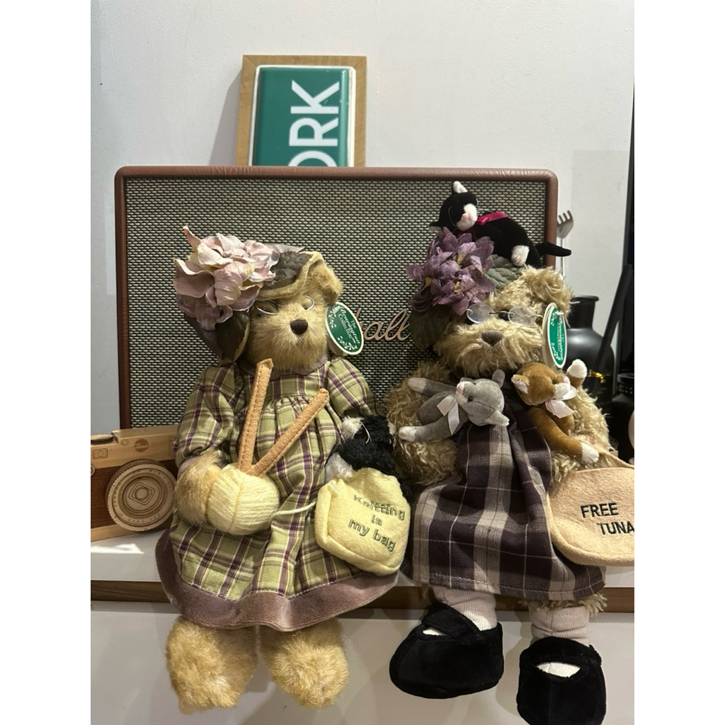 The bearington bear “knitter n pearl” bearington oma new