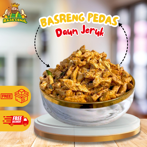 

Basreng Pedas Daun Jeruk Bumbu Melimpah Kriuk