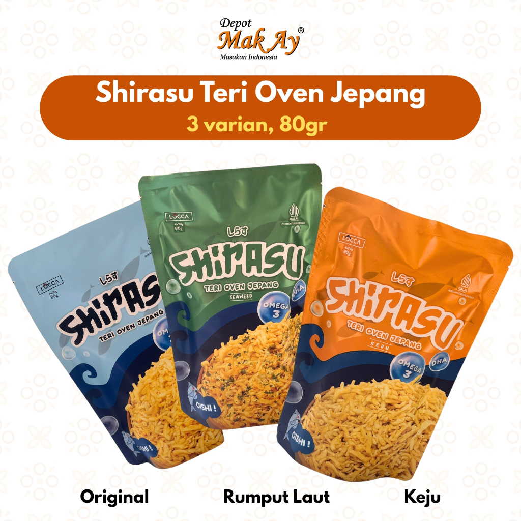 

Locca Shirasu Teri Oven Jepang 80gr Camilan | Jajanan | Surabaya | Snack | Makanan | Keripik | Enak | Nyemil