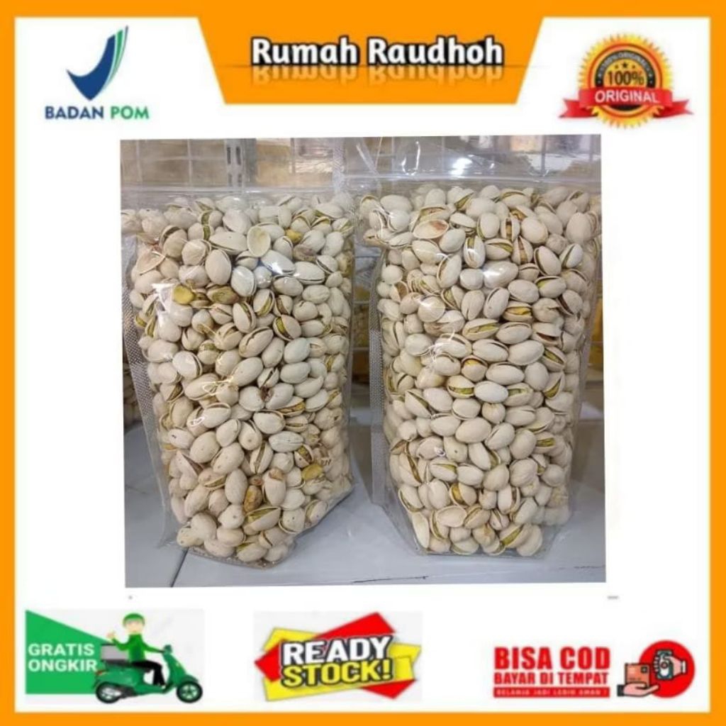 

KACANG PISTACHIO ROASTED PREMIUM - CEMILAN SEHAT OLEH OLEH HAJI UMROH KAYA MANFAAT