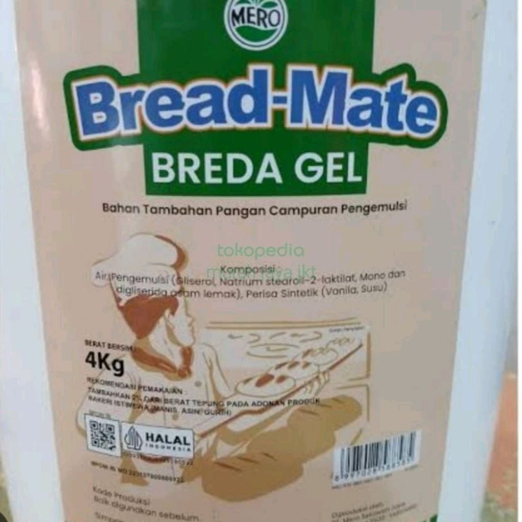 

Bread Gel kemasan 4 Kg Crumb Softener Pelembut Roti.
