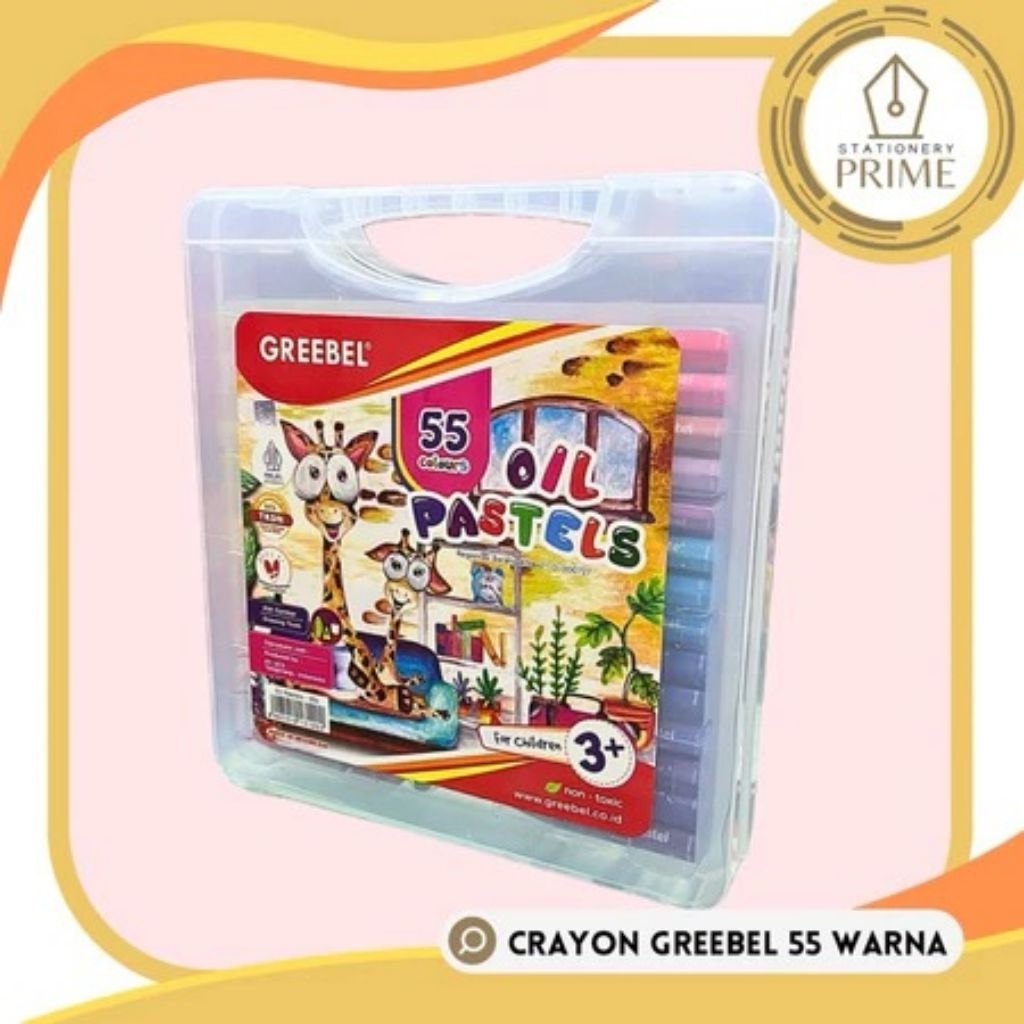

Crayon Greebel Oil Pastels 55 warna
