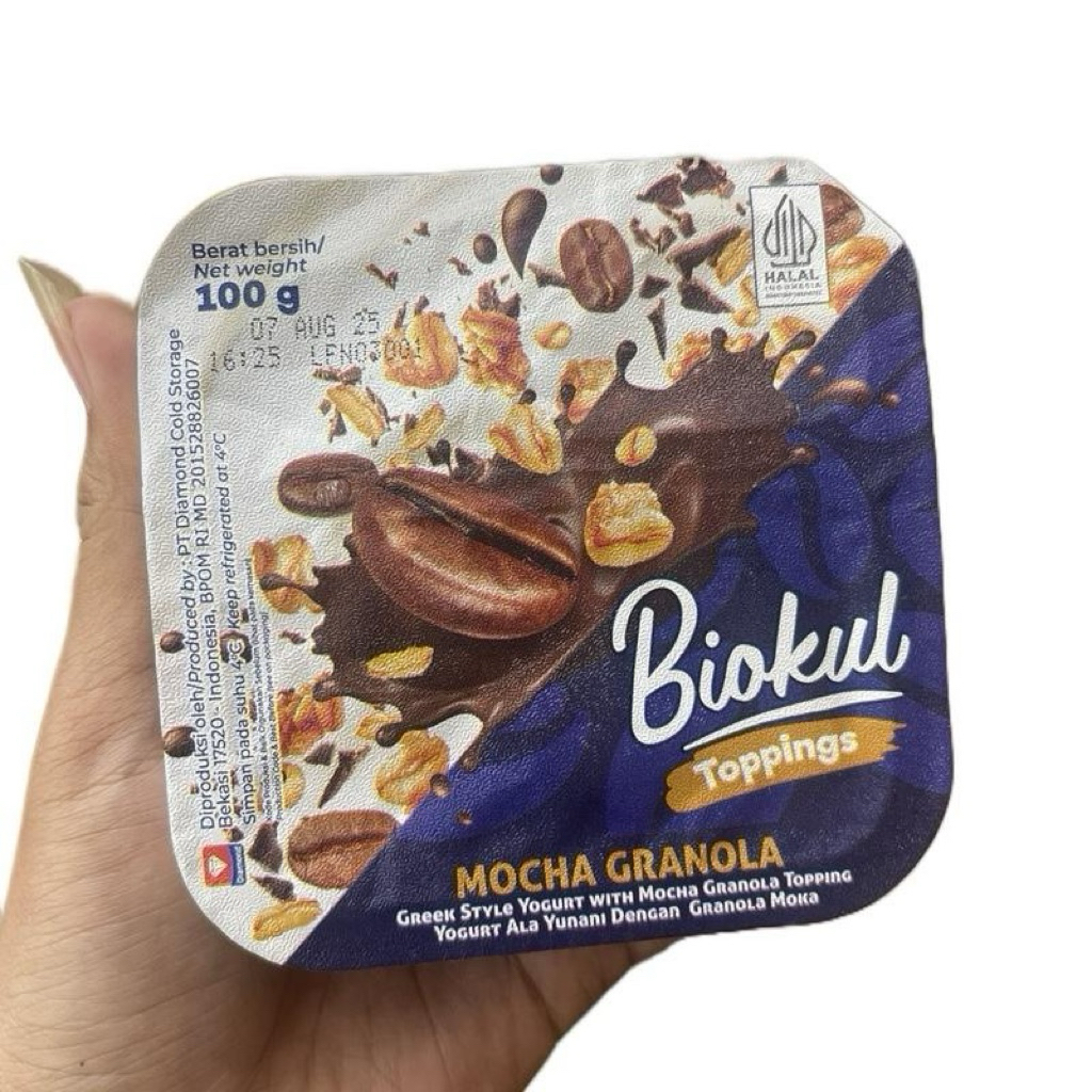 

Biokul Yogurt Toppings Mocha Granola 100gram