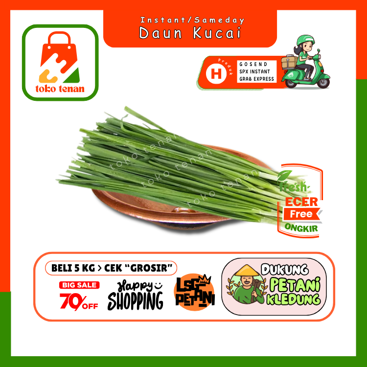 

Tokotenan // Daun Kucai / Kucai -- Sayur Gunung Ecer (H)