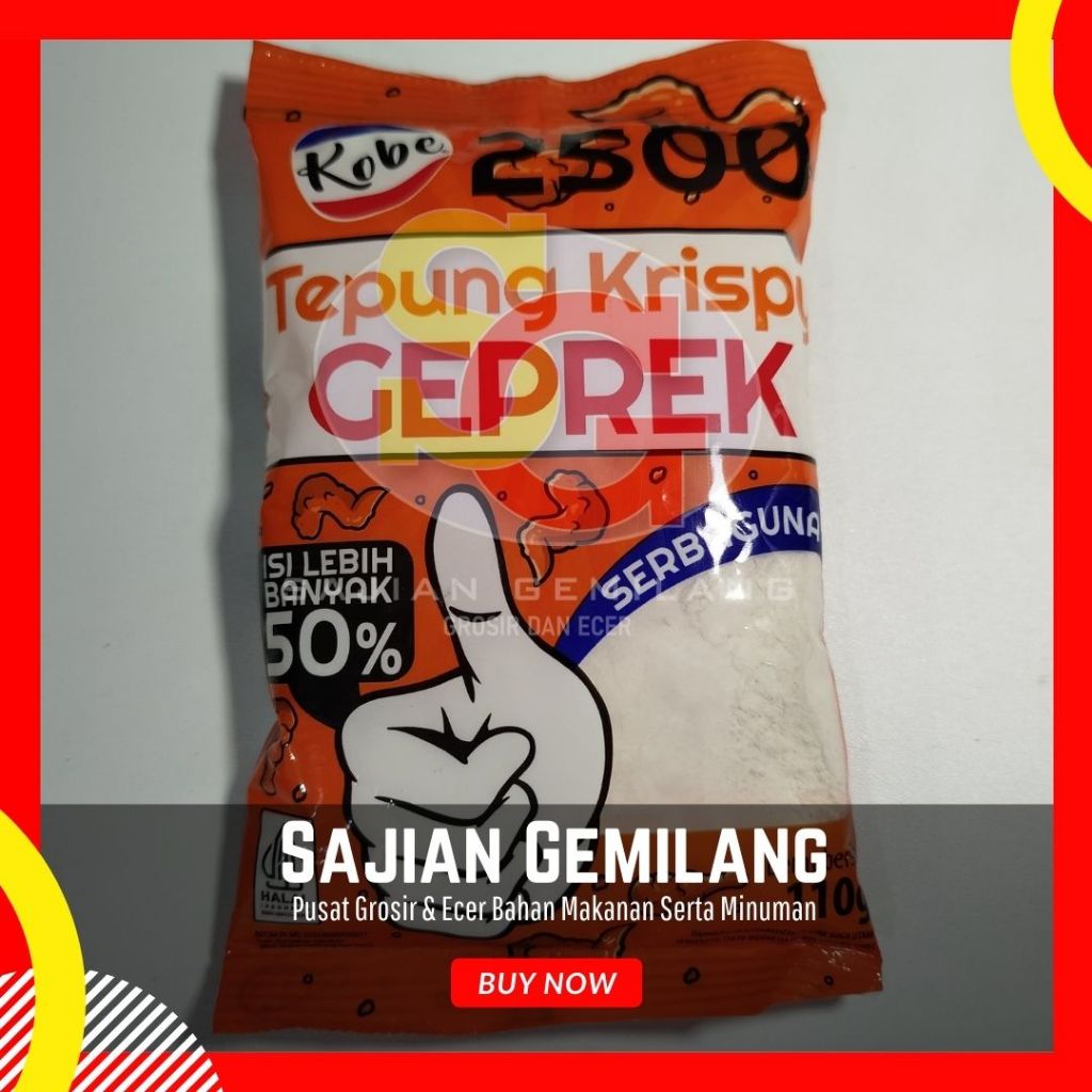 

Tepung Kobe geprek Crispy 110g - Grosir Sajian Gemilang