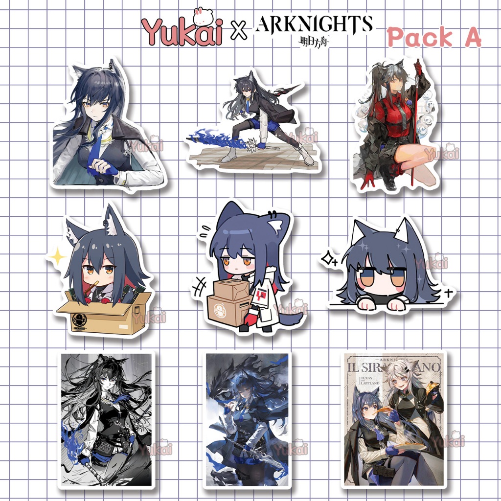 

Stiker Texas Arknights Premium - Sticker Pack Anime Waterproof