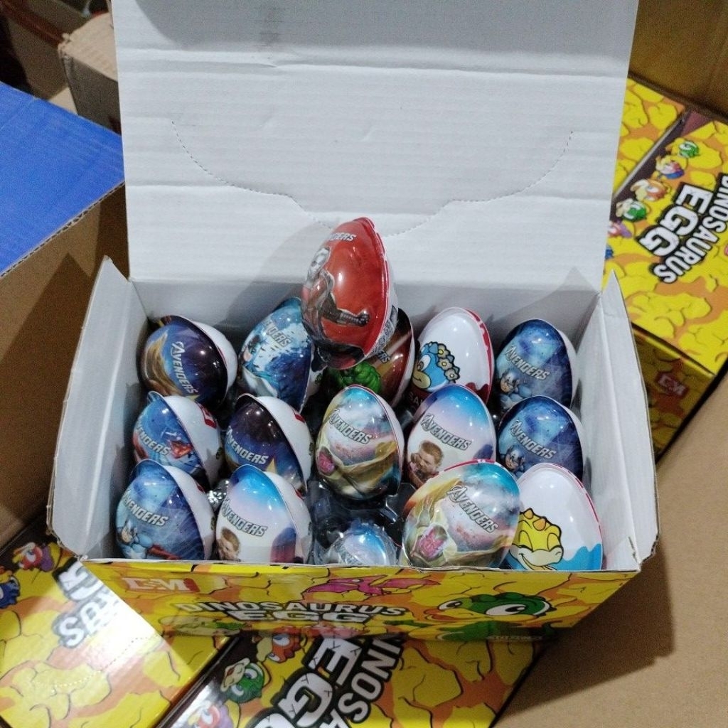 

Dinosaurus Egg Cokelat Compound harga 1 box isi 30 pcs