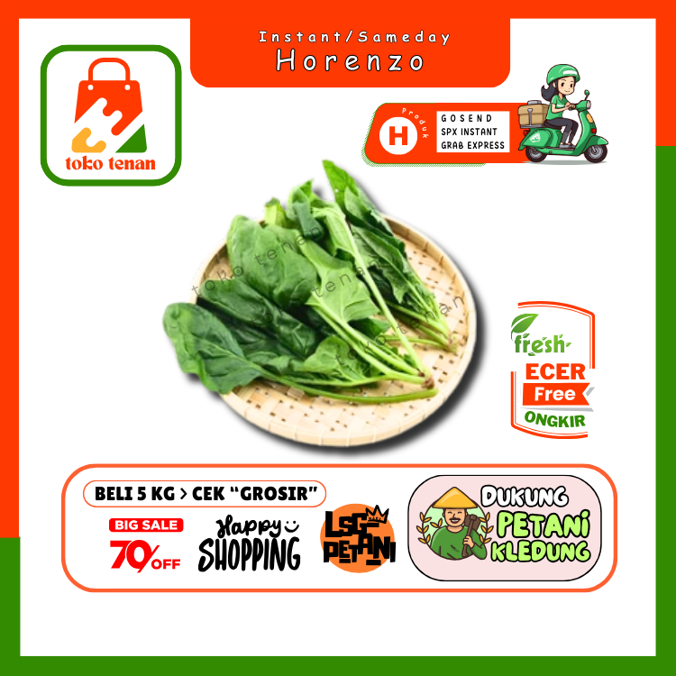 

Tokotenan // Bayam Horenzo / Hornzo Pileng -- Sayur Gunung Ecer (H)
