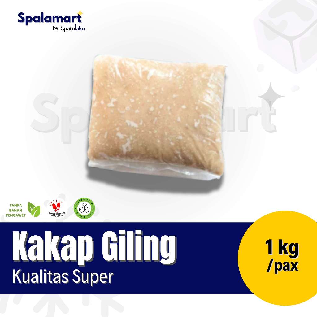 

Daging Ikan Kakap Giling 1 kg Super | Untuk Pempek, tekwan, Siomay, nugget ikan, dll