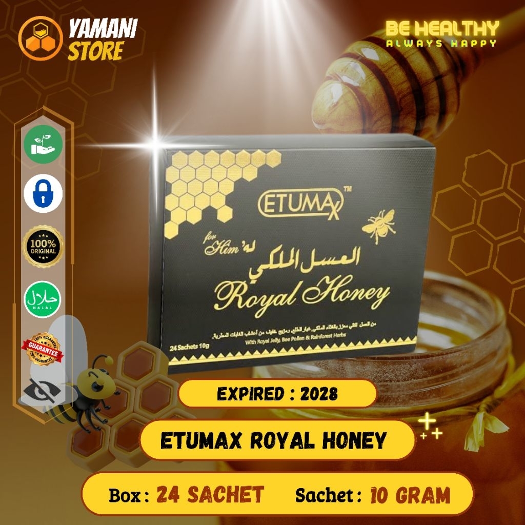 

ETUMAX ROYAL HONEY 24 Sachet x 10 Gram - 1 Box | 100% Original | Yaman¡ Store