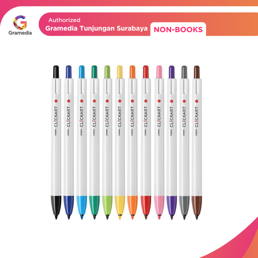 

Gramedia Tunjungan : ZEBRA CLICKART 12PCS STANDARD SET