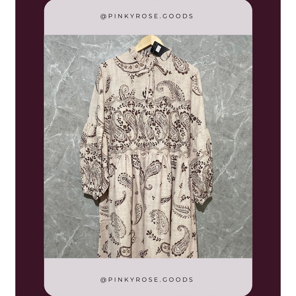 MEIJIWANG GAMIS DRESS MEIJIWANG MIDI MEIJIWANG FASHION WANITA