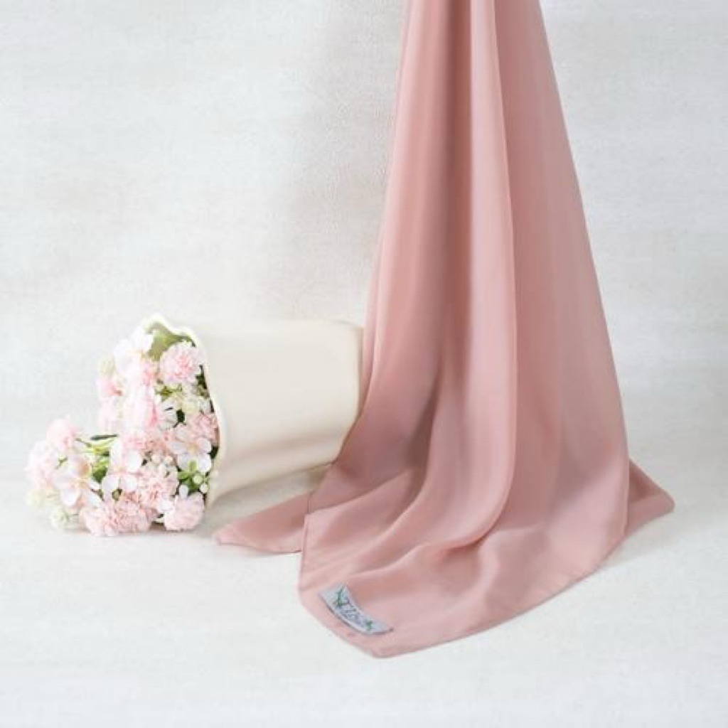 Hijab Polos Segi Empat Chiffon Azzura