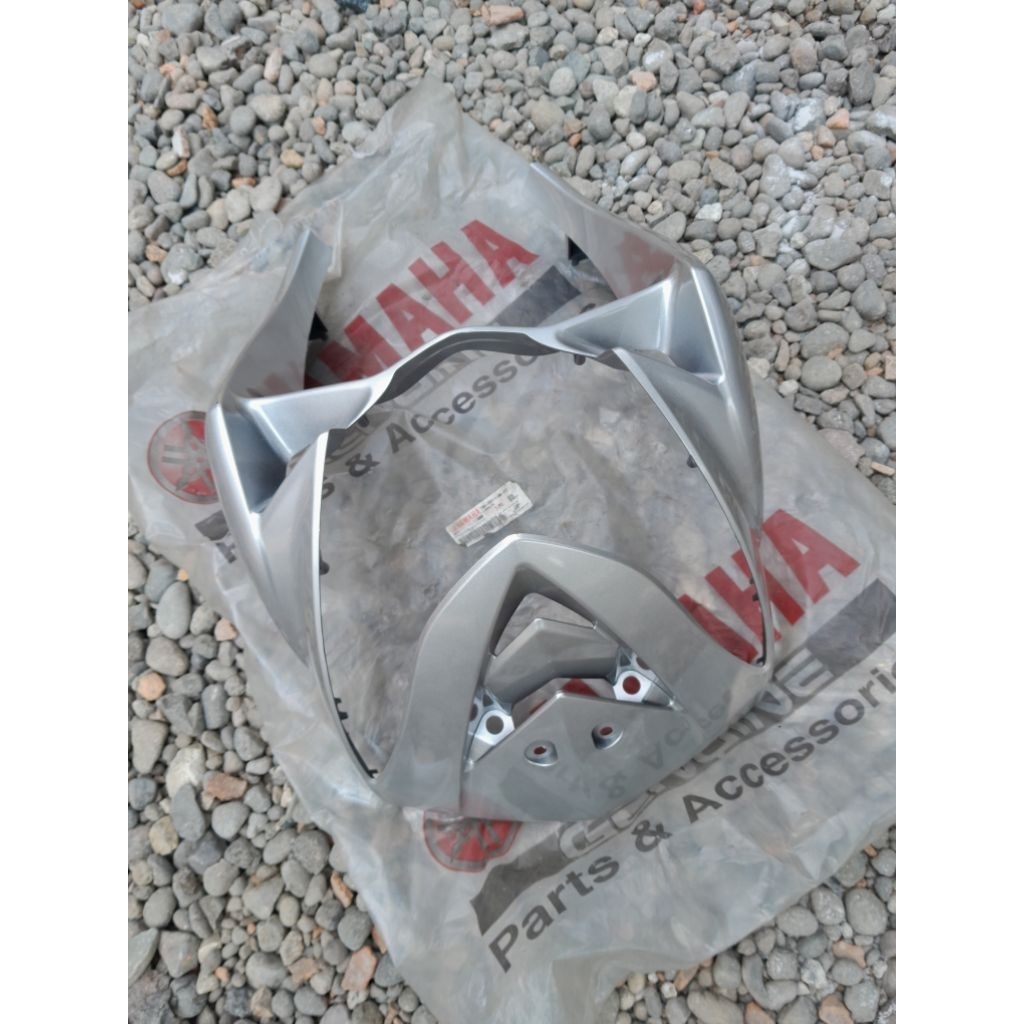 PANEL TAMENG DEPAN MIO SOUL KARBU SILVER ORIGINAL YGP 14D-F8311-00-P3