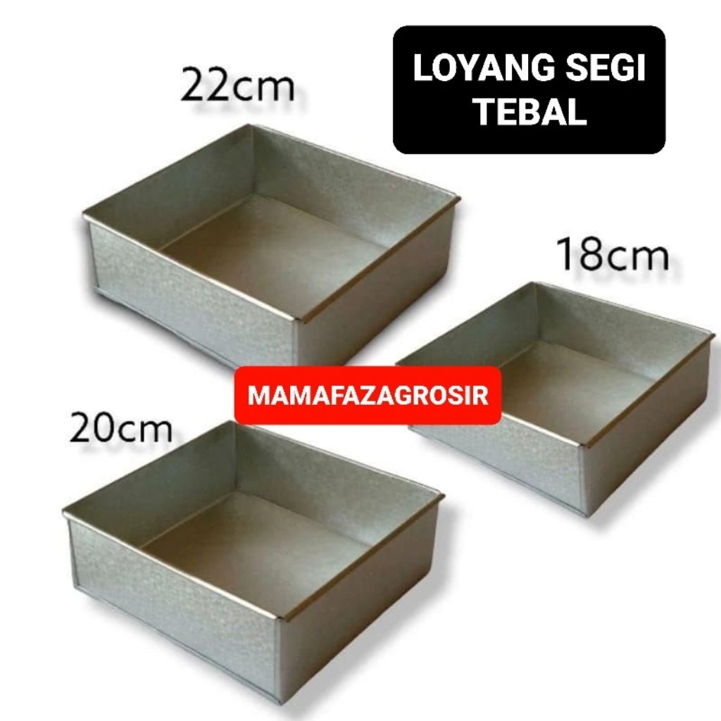 LOYANG SEGI || LOYANG KUE BASAH || LOYANG KOTAK || LOYANG PERSEGI || LOYANG OVEN SEGI