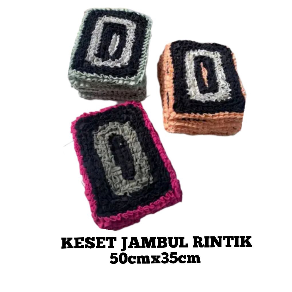 KESET JAMBUL RINTIK/KESET LANTAI JAMBUL RINTIK/KESET KAKI JAMBUL RINTIK MURAH HALUS LEMBUT ADEM DAN 