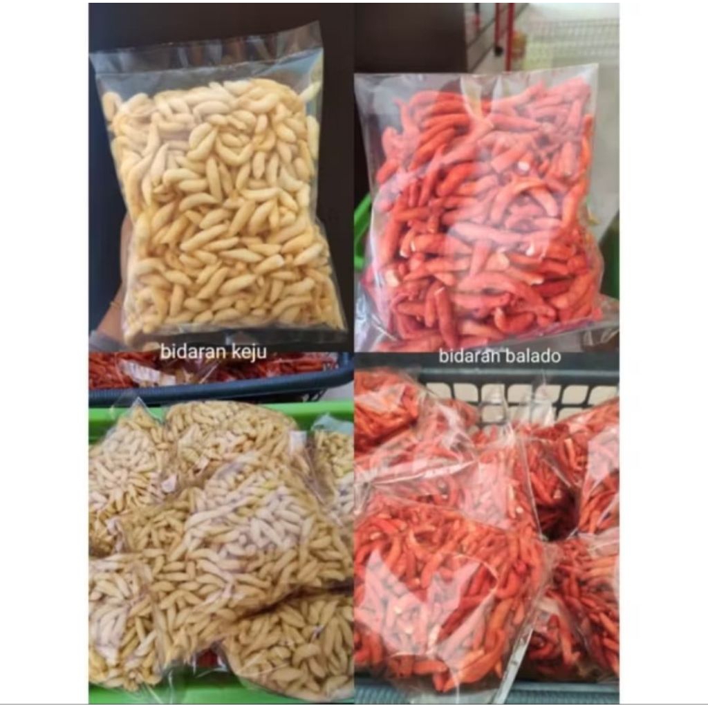 

Bidaran balado dan bidaran keju kemasan 500g endulita empuk tidak keras