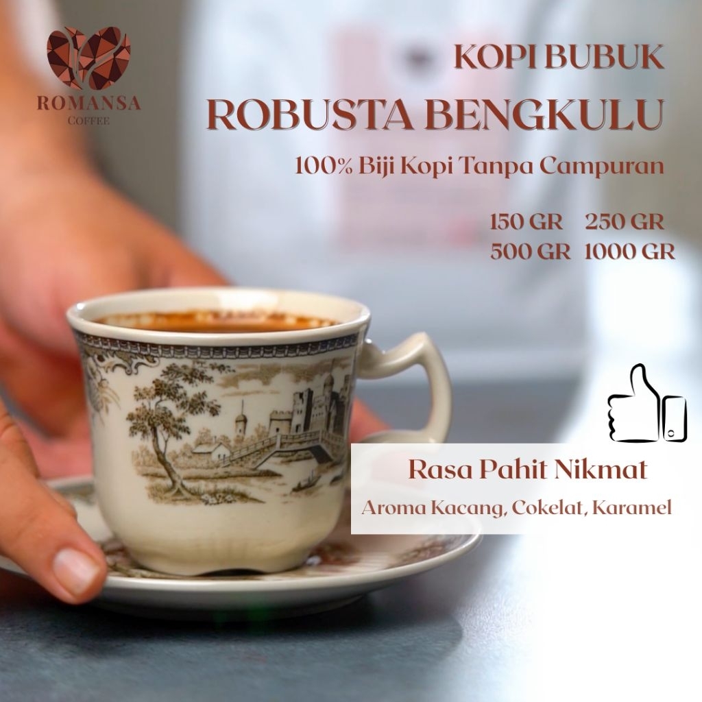 

Kopi Bubuk Bengkulu 100% Robusta Asli | Kopi Tubruk & Kopi Susu | Tanpa Campuran