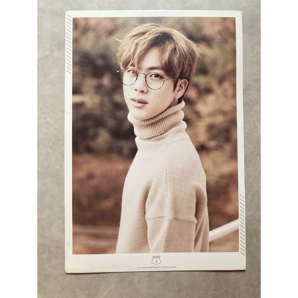 BTS 2ND MUSTER ZIPCODE 22920 MINI POSTER JIN GROUP OFFICIAL RARE ITEM