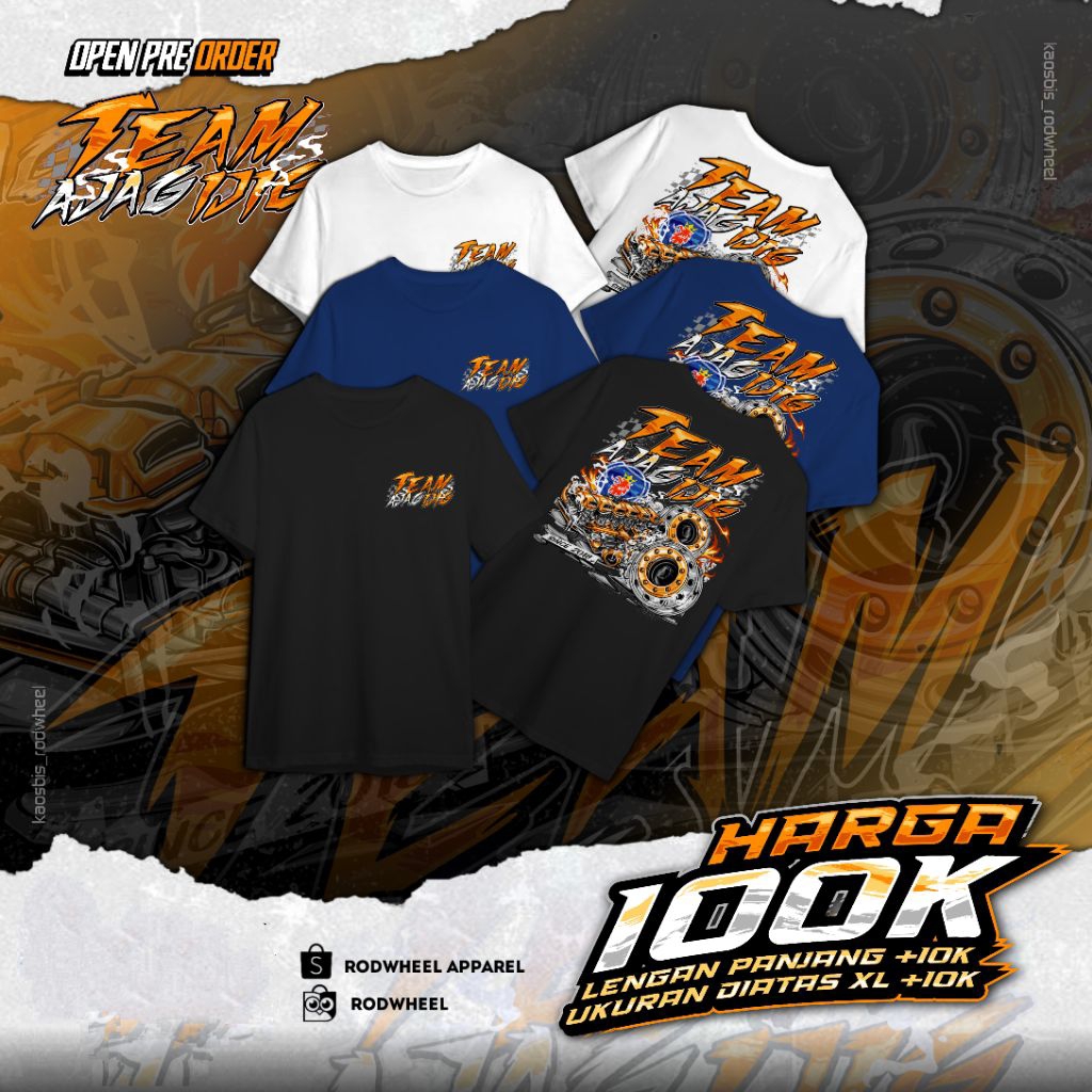 kaos official team ajag ijig