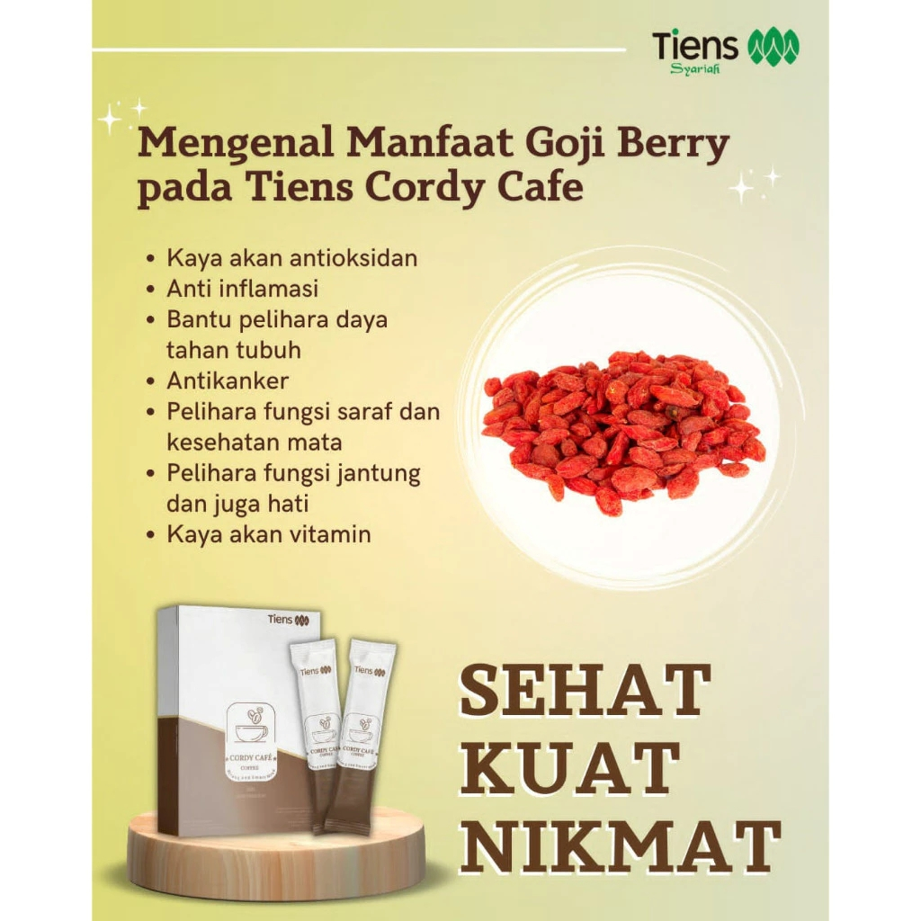 

TIENS CORDY CAFE COFFE ORIGINAL SEGEL 1 BOX