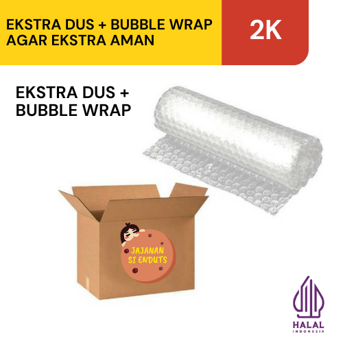 

Ekstra Dus + Bubble Wrap agar Ekstra Aman