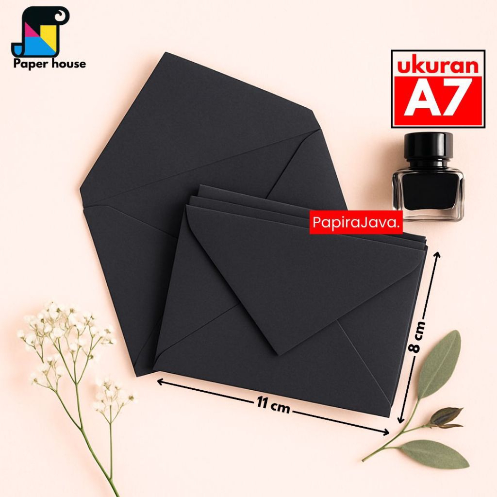 

Amplop Hitam Premium / Amplop Tebal 11 X 8 Cm / Amplop Ukuran A7 Hitam