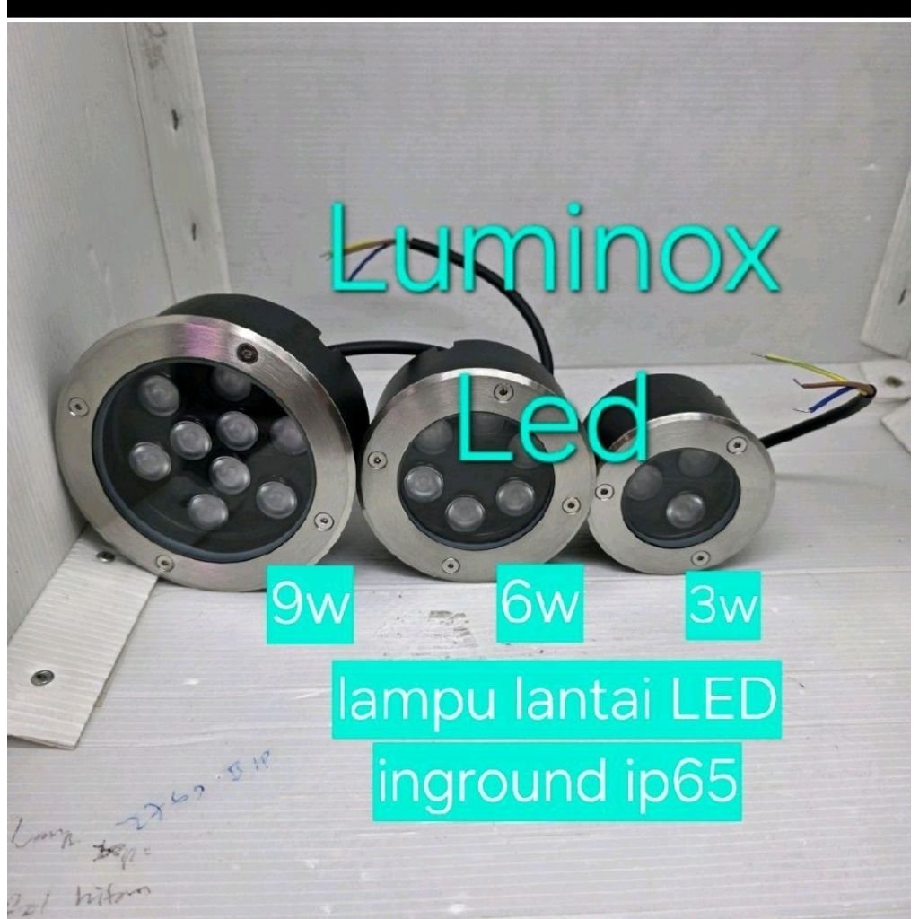 lampu lantai outdoor led 3mata 3w 6mata 6w / inground taman led 9w 9mata 3w 6watt 220volt ip65
