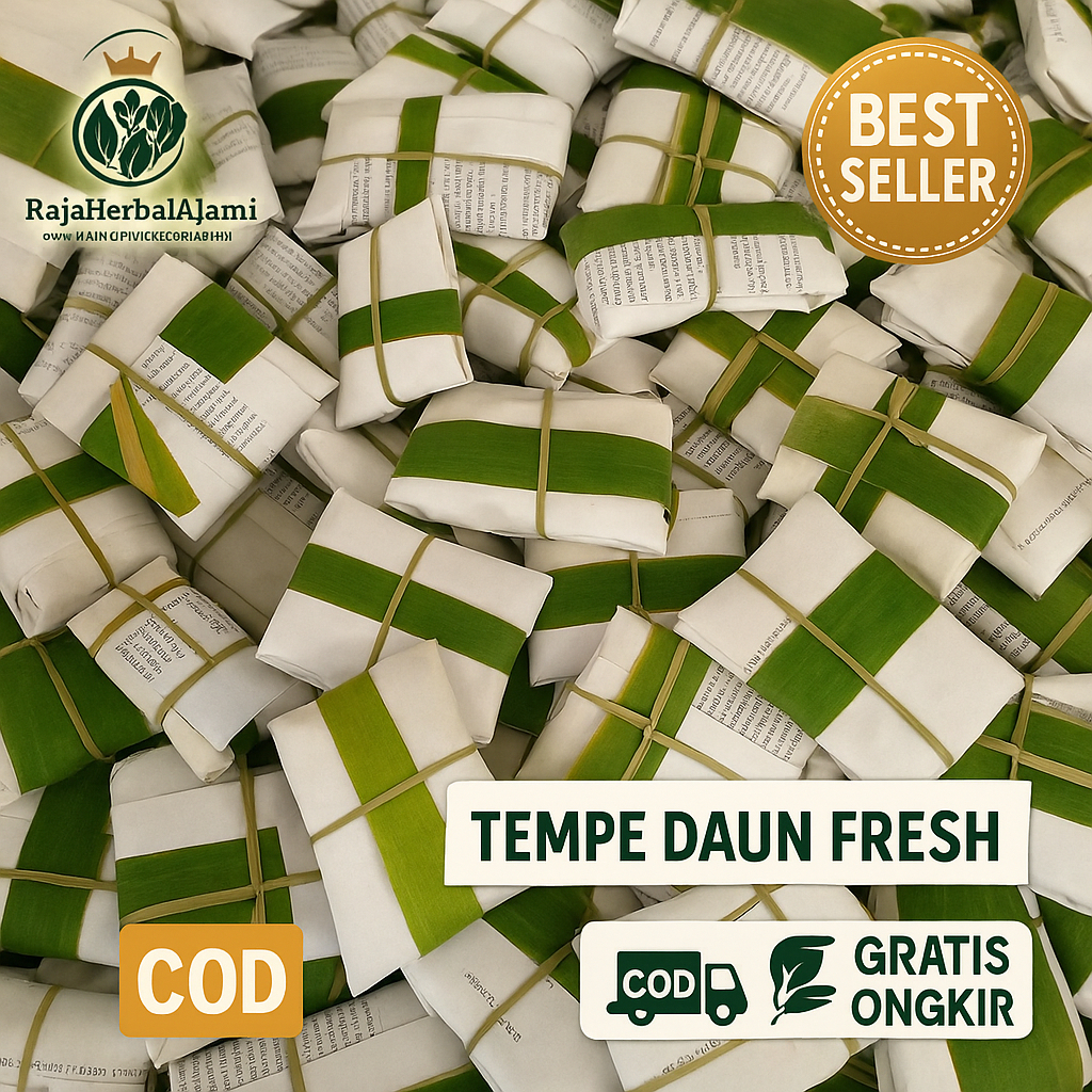

Tempe Daun Fresh Per 10 Pcs Murah Siap Olah COD