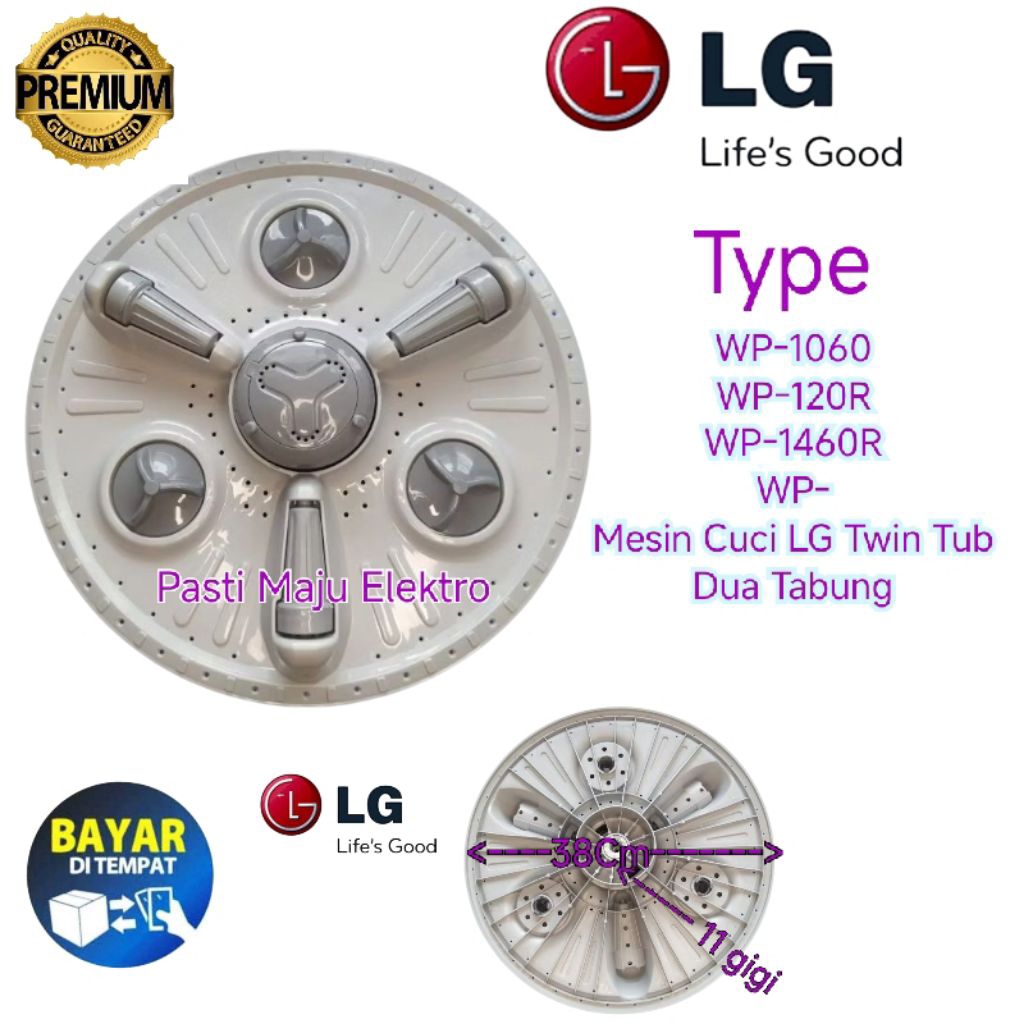 Premium Pengganti Ori Pulsator LG WP-1060R, Wp 120R, Wp 1460-Mesin Cuci LG 1 Tabung