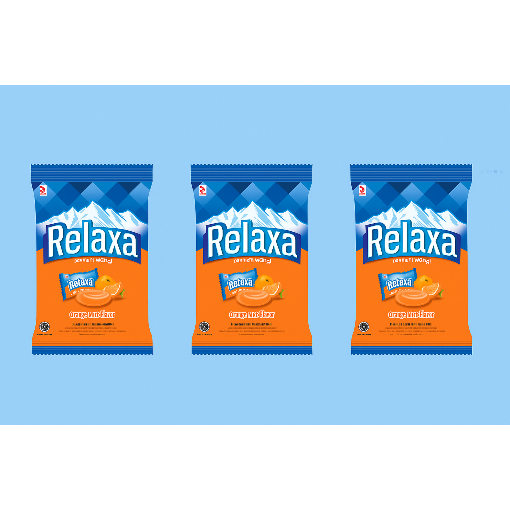 

(3 bag)Permen Relaxa ORANGE per bag isi 50 pcs