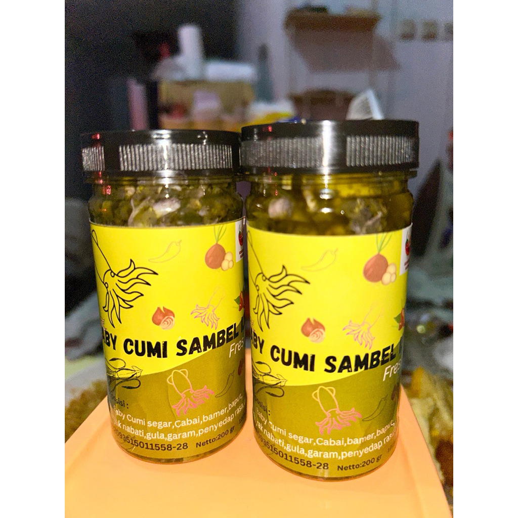 

Sambal Cumi Ijo / baby cumi sambal ijo