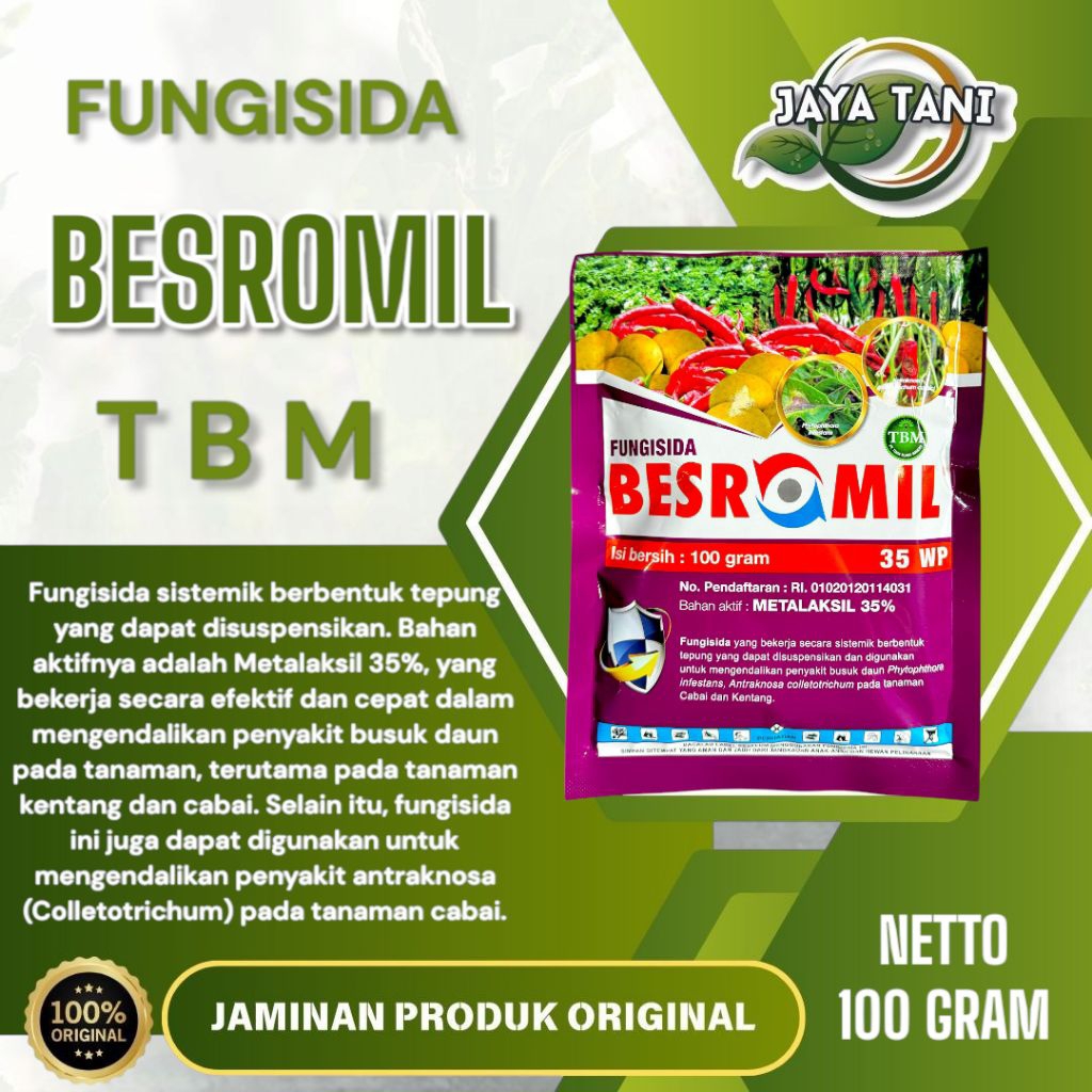 Fungisida Sistemik BESROMIL 35WP - 100gram