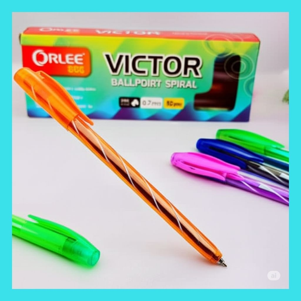 

ecer alat tulis pulpen bulpen ballpoint ulir merk random tinta hitam