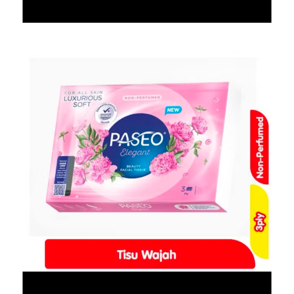 Tisu Paseo Smart Travel 108 Helai | Elegant Facial Tisu Paseo