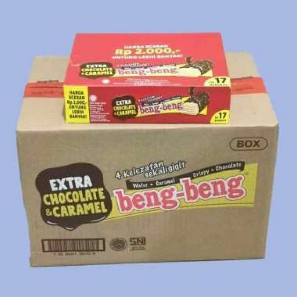 

Beng-beng Regular 25gr 1 box isi 17 Pcs ( 1 karton isi 8 box )