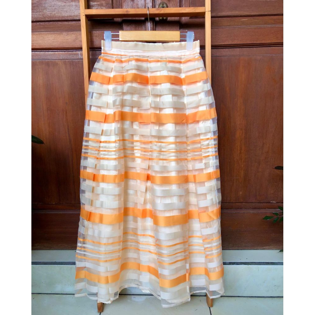 Rok Organza Garis Preloved