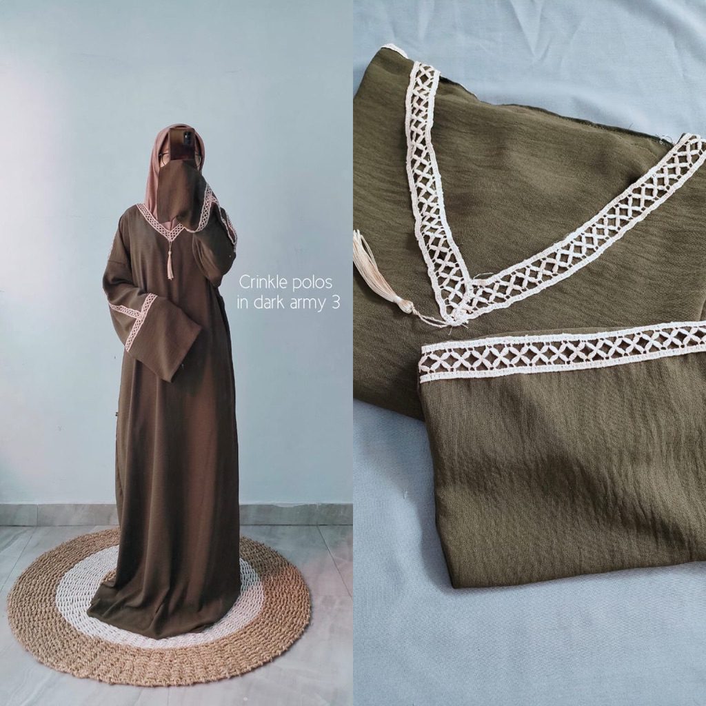 ABAYA SHOLAT MATT CRINKLE/ABAYA SHOLAT CRINKLE/MUKENA SHOLAT CRINKLE/MUKENA SHOLAT